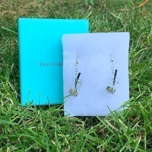 3/$25 Handmade Strawberry Fruit Water Summer Earrings Hand Made Crafted - Picture 1 of 4